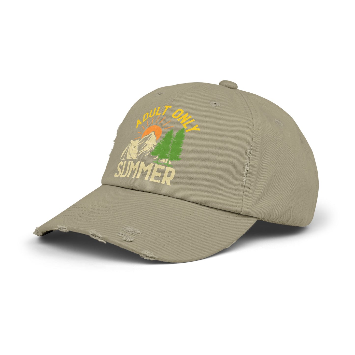 Adult Only Summer Camp Adventure Nature Camping Cap