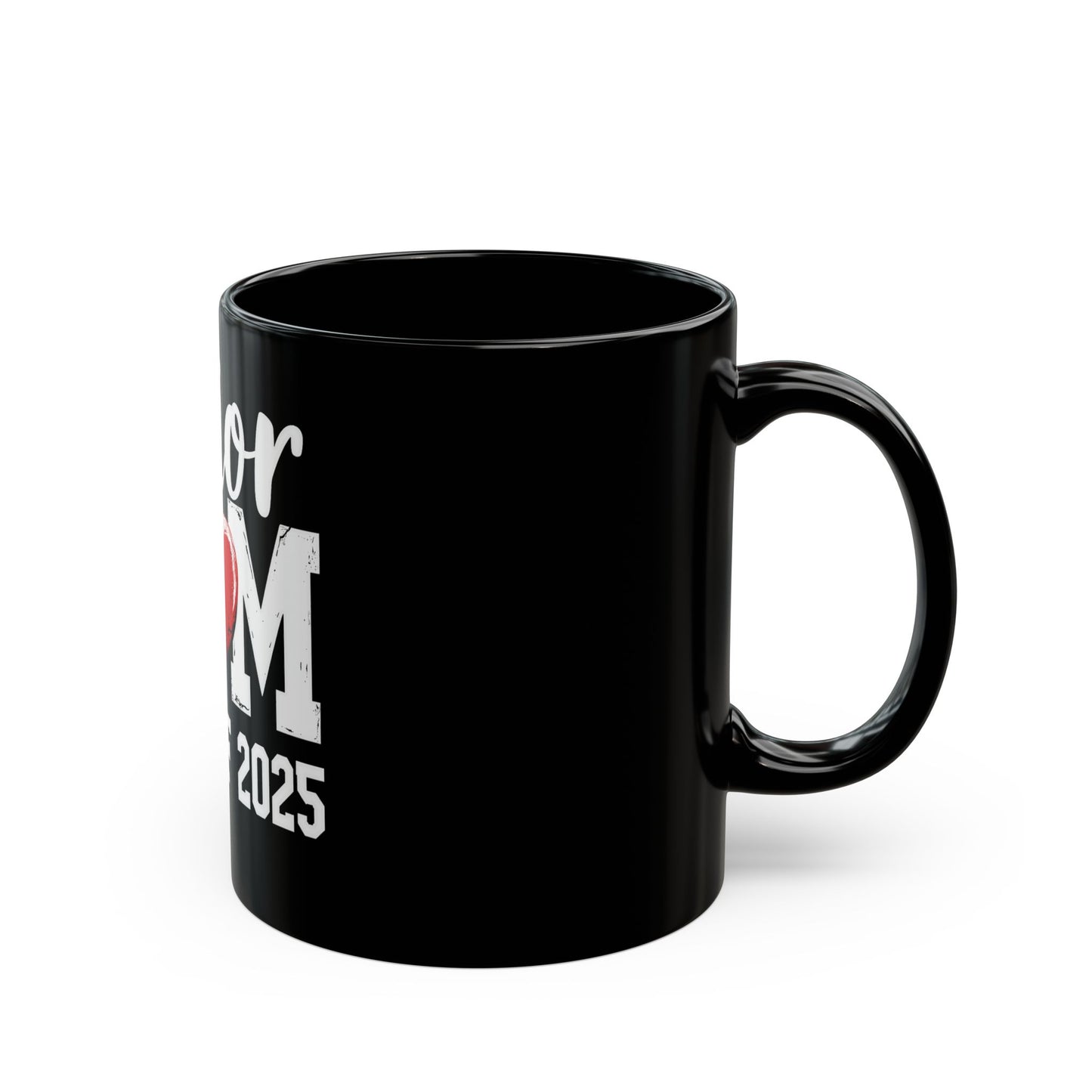 Senior Mom Class of 2025 Heart Ceramic Mug