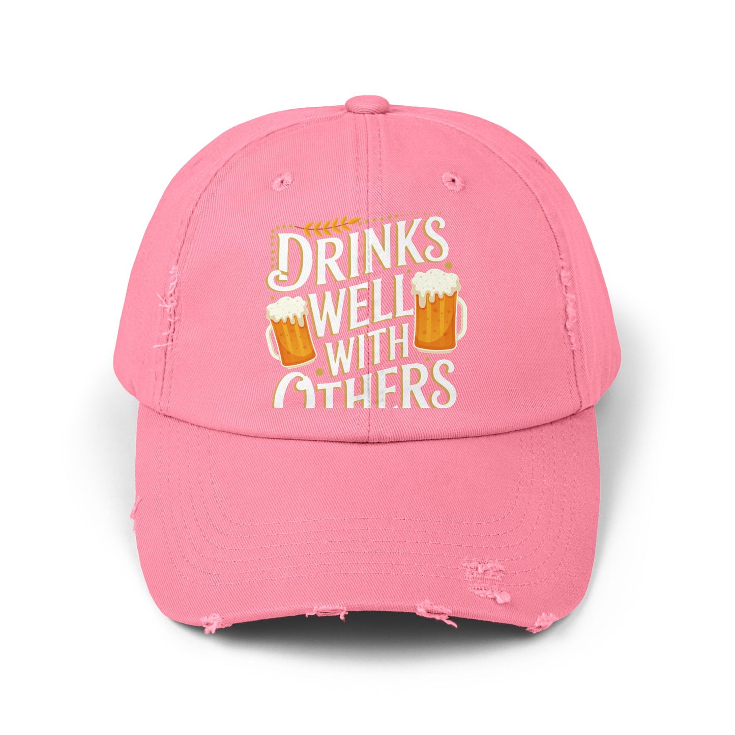 Drinks Well With Others Beer Mug Design Perfect for Beer Lovers Cap