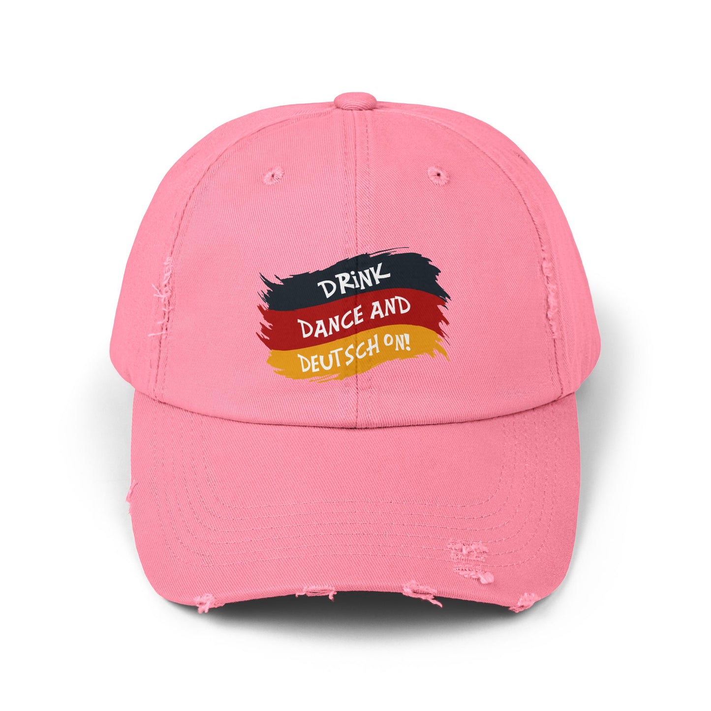 Drink Dance And Deutsch On German Flag Cap