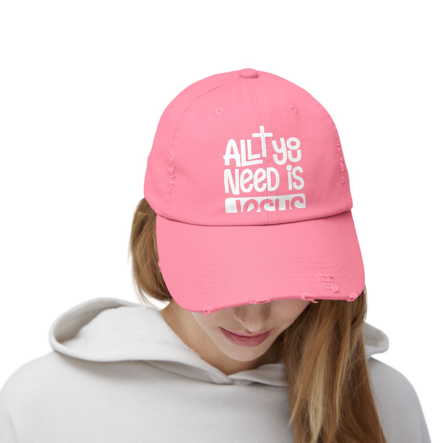 All You Need Is Jesus Inspirational Faith Statement Cap