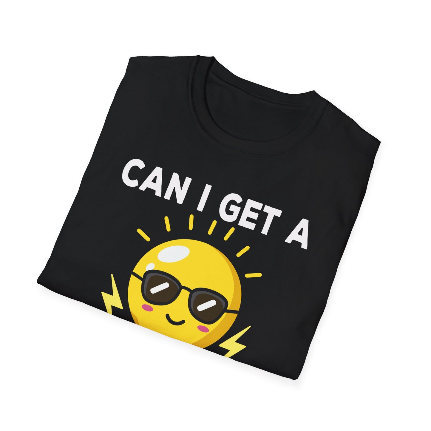 Can I Get A Watt Watt Light Bulb With Sunglasses Fun Design T-Shirt