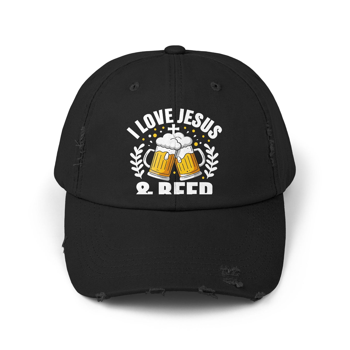 I Love Jesus And Beer Design For Faithful Beer Lovers Cap