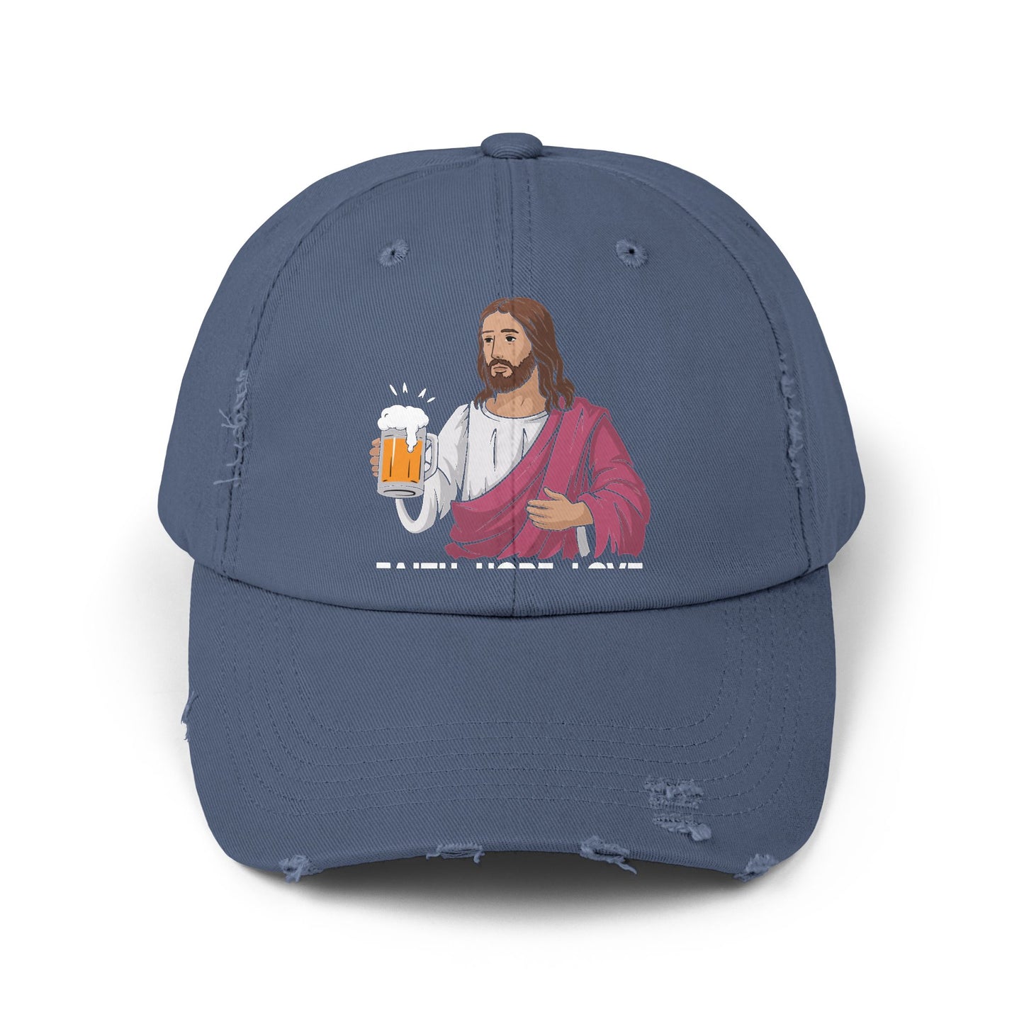 Faith Hope Love and a Cool Beer Fun Cap