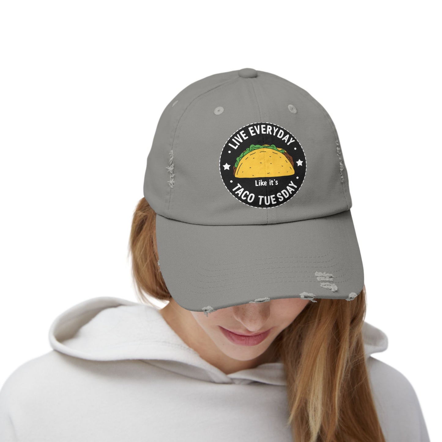 Live Everyday Like It's Taco Tuesday Fun Foodie Quote Cap