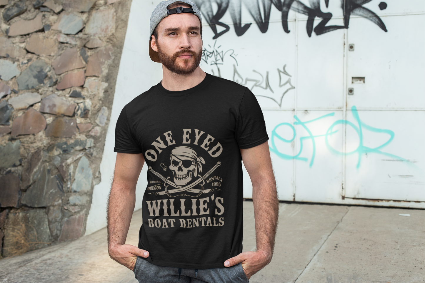 One Eyed Willie's Boat Rentals Cotton Tee