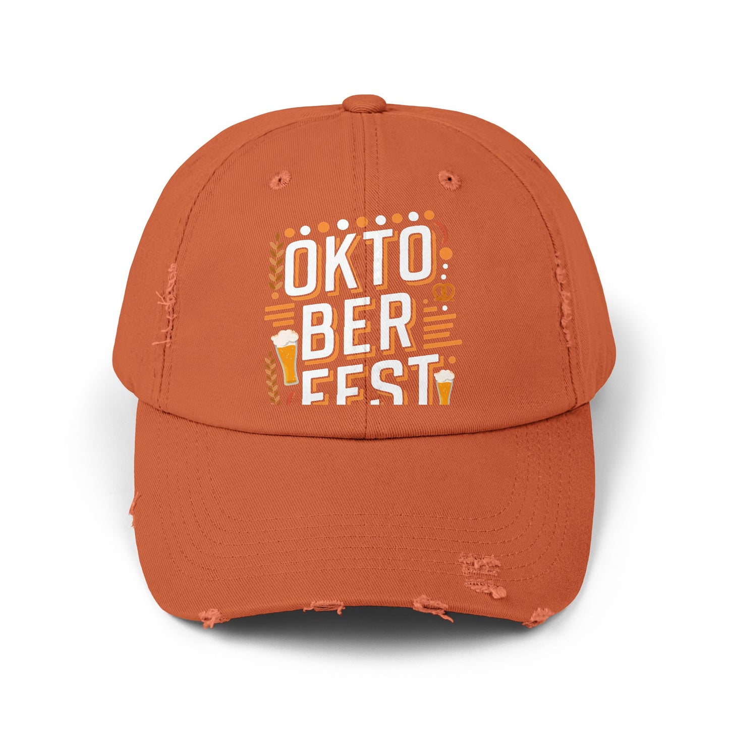 Oktoberfest Celebration Beer Pretzels Sausages Festive Design Cap