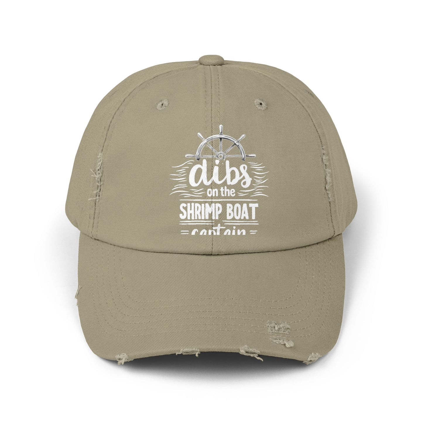 Dibs On The Shrimp Boat Captain Nautical Humor Cap