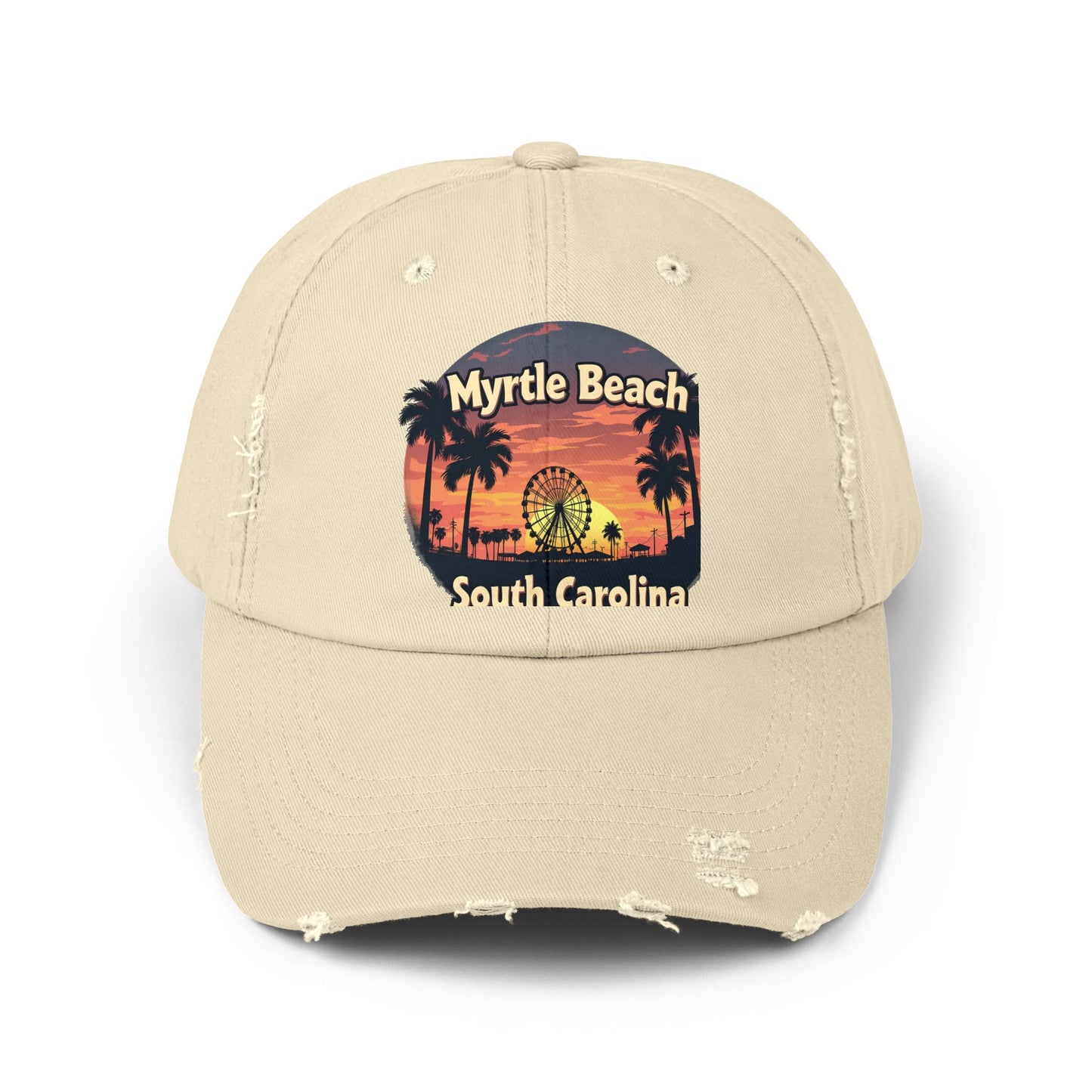 Myrtle Beach South Carolina Retro Sunset Cap