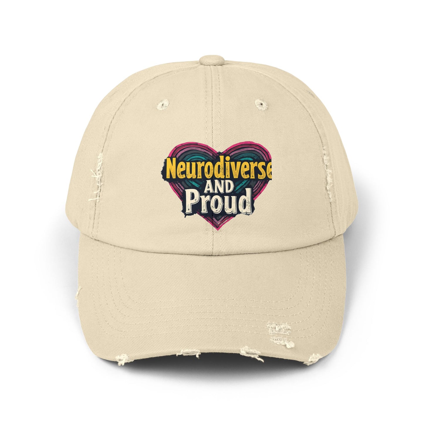 Neurodiverse and Proud Heart Celebration Cap