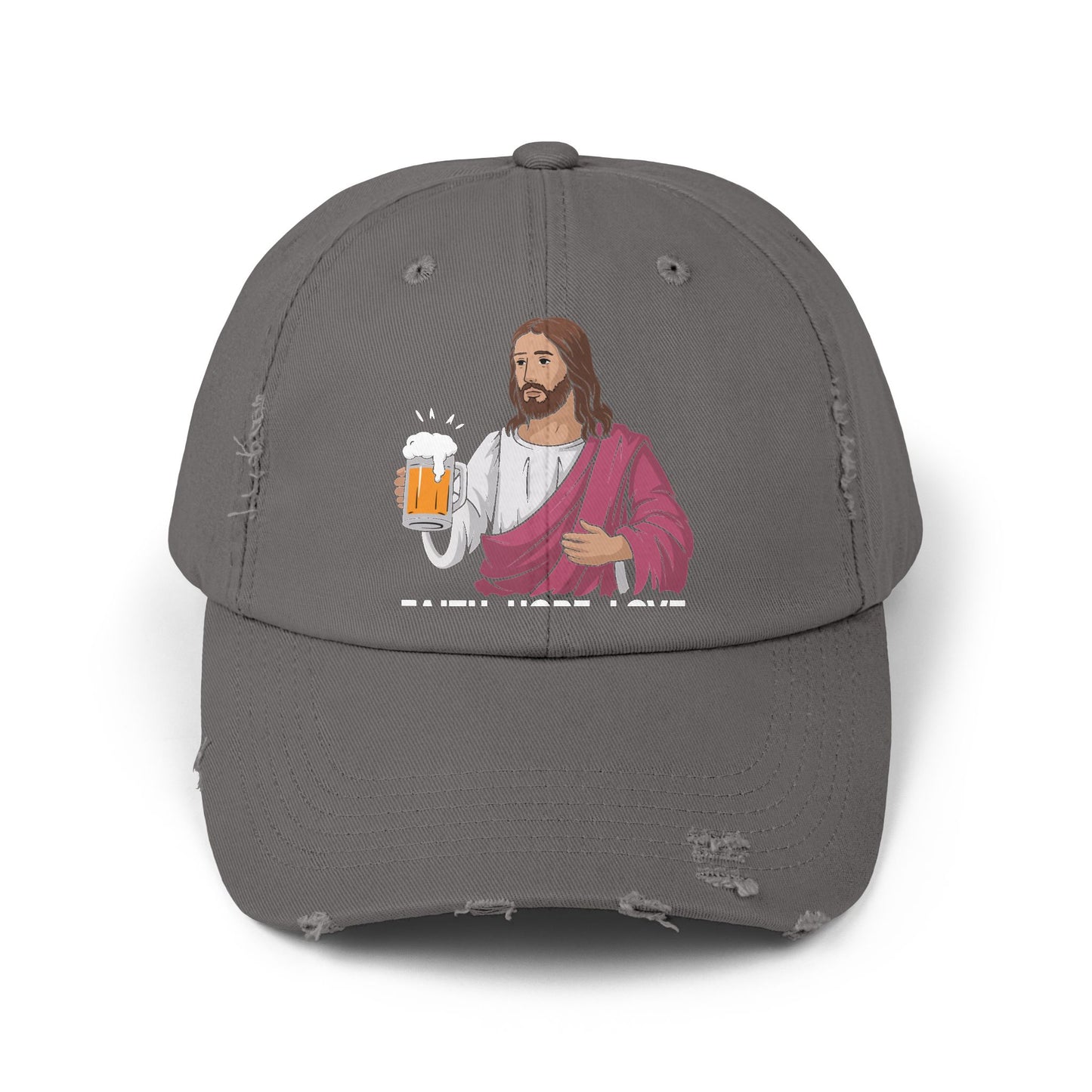 Faith Hope Love and a Cool Beer Fun Cap