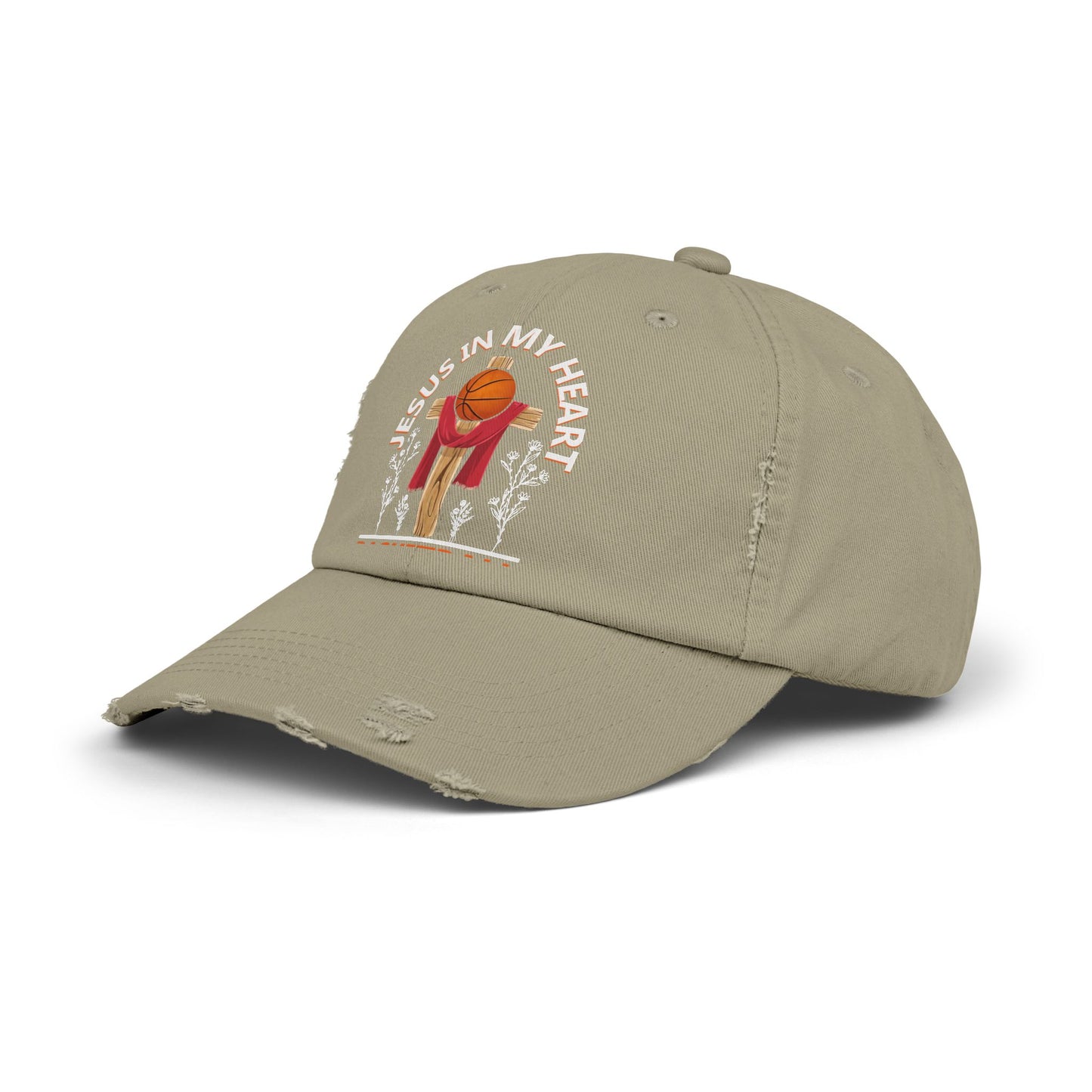 Jesus In My Heart Basketball In My Veins Inspiration Cap