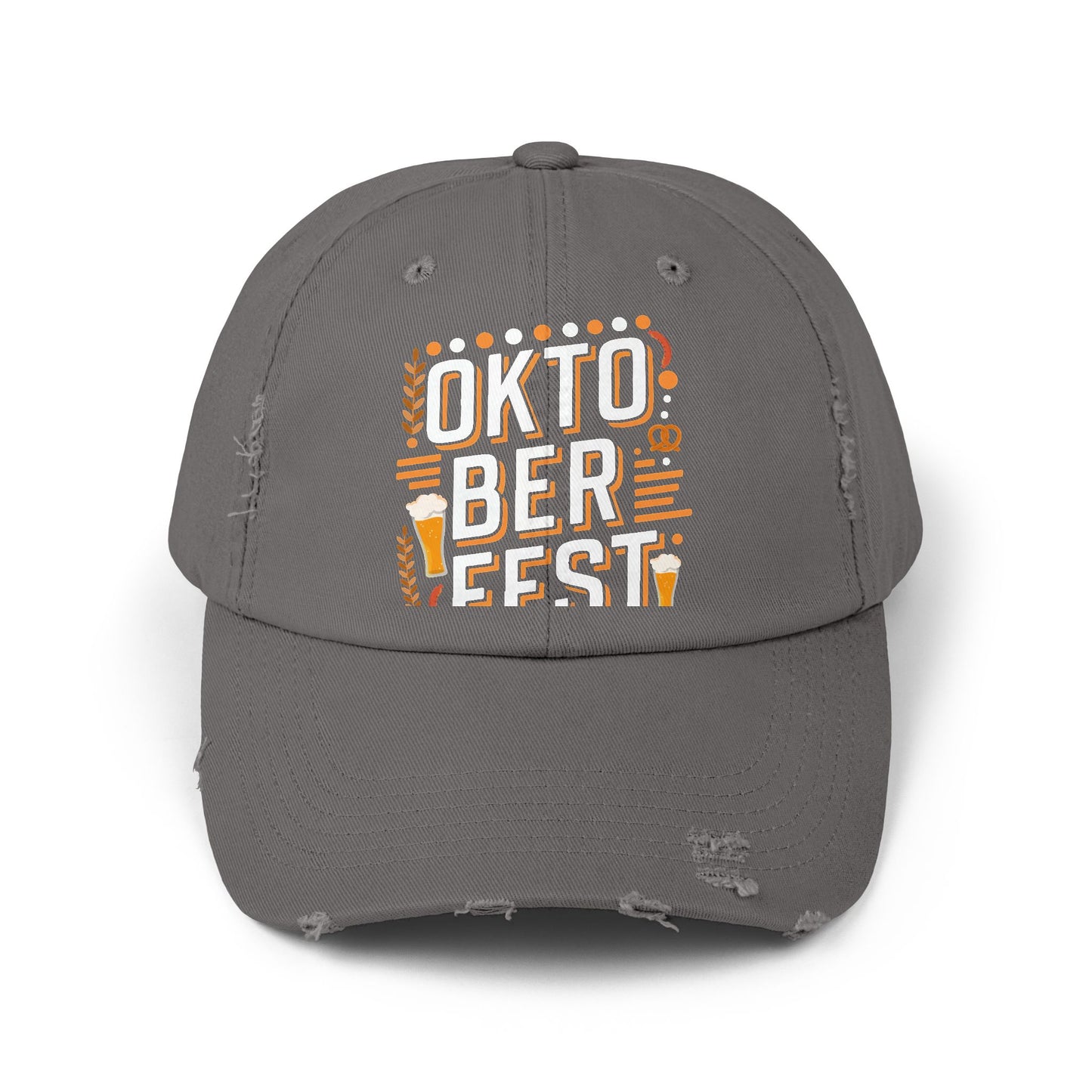 Oktoberfest Celebration Beer Pretzels Sausages Festive Design Cap