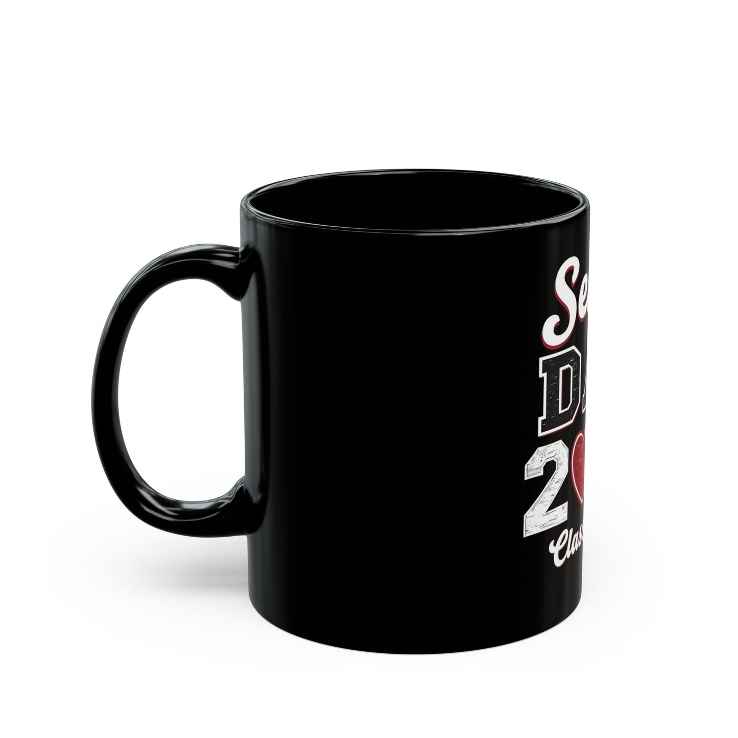Senior Dad 2025 Class Heart Ceramic Mug