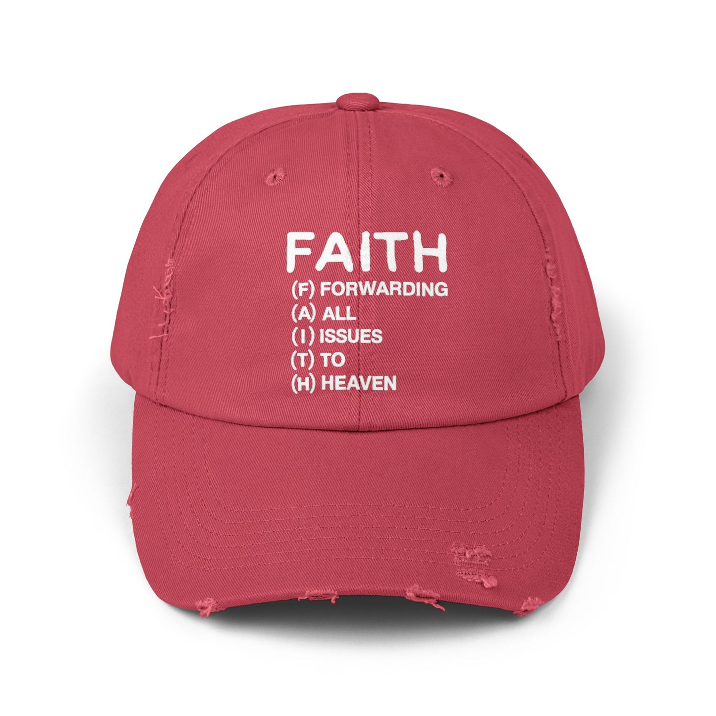 Faith Forwarding All Issues To Heaven Cap