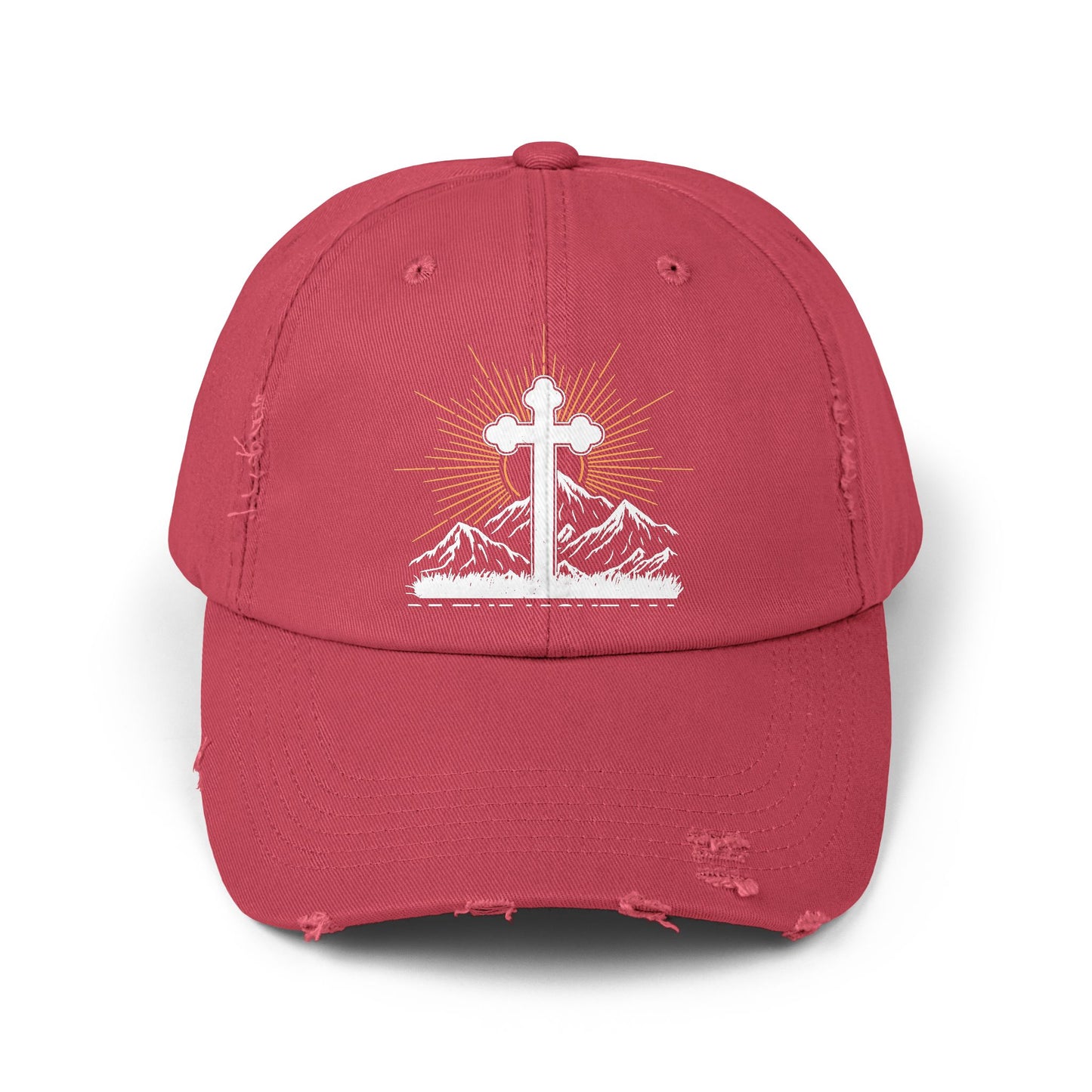 Be The Light Ma Matthew 5:14 Cross and Mountain Cap