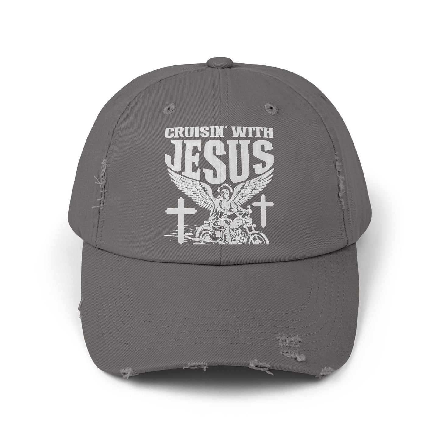 Cruisin' With Jesus Fueled by Faith Motorcycle Cap