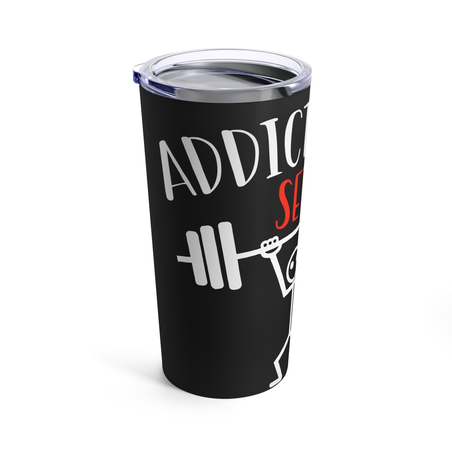Addicted To Sets Weightlifting Humor Tumbler