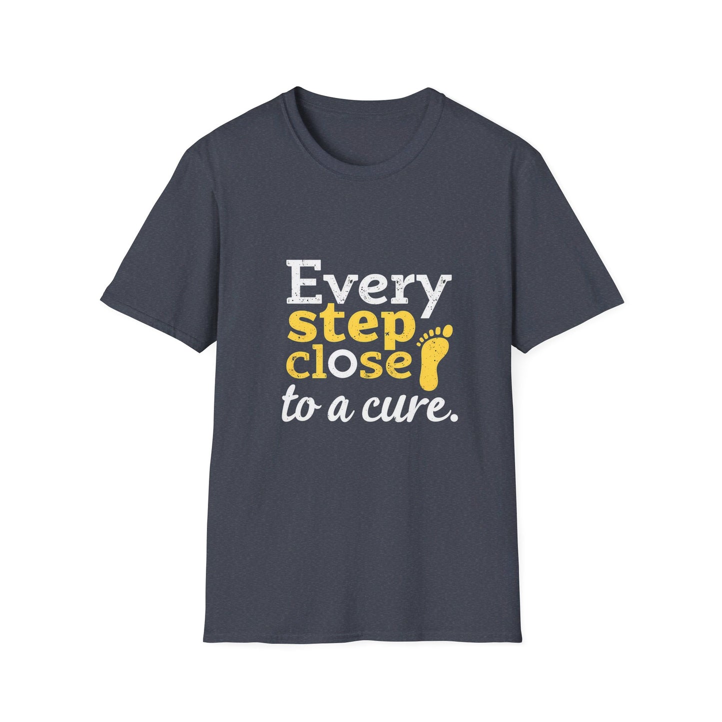 Every Step Close To A Cure Motivational Quote T-Shirt