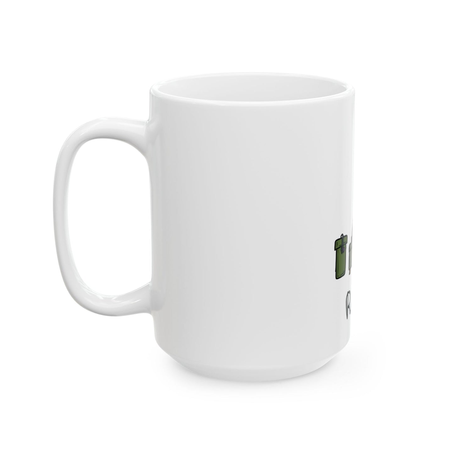 Reel It In Fishing Adventure Illustration That Captures the Joy of Angling and Outdoor Fun Ceramic Mug
