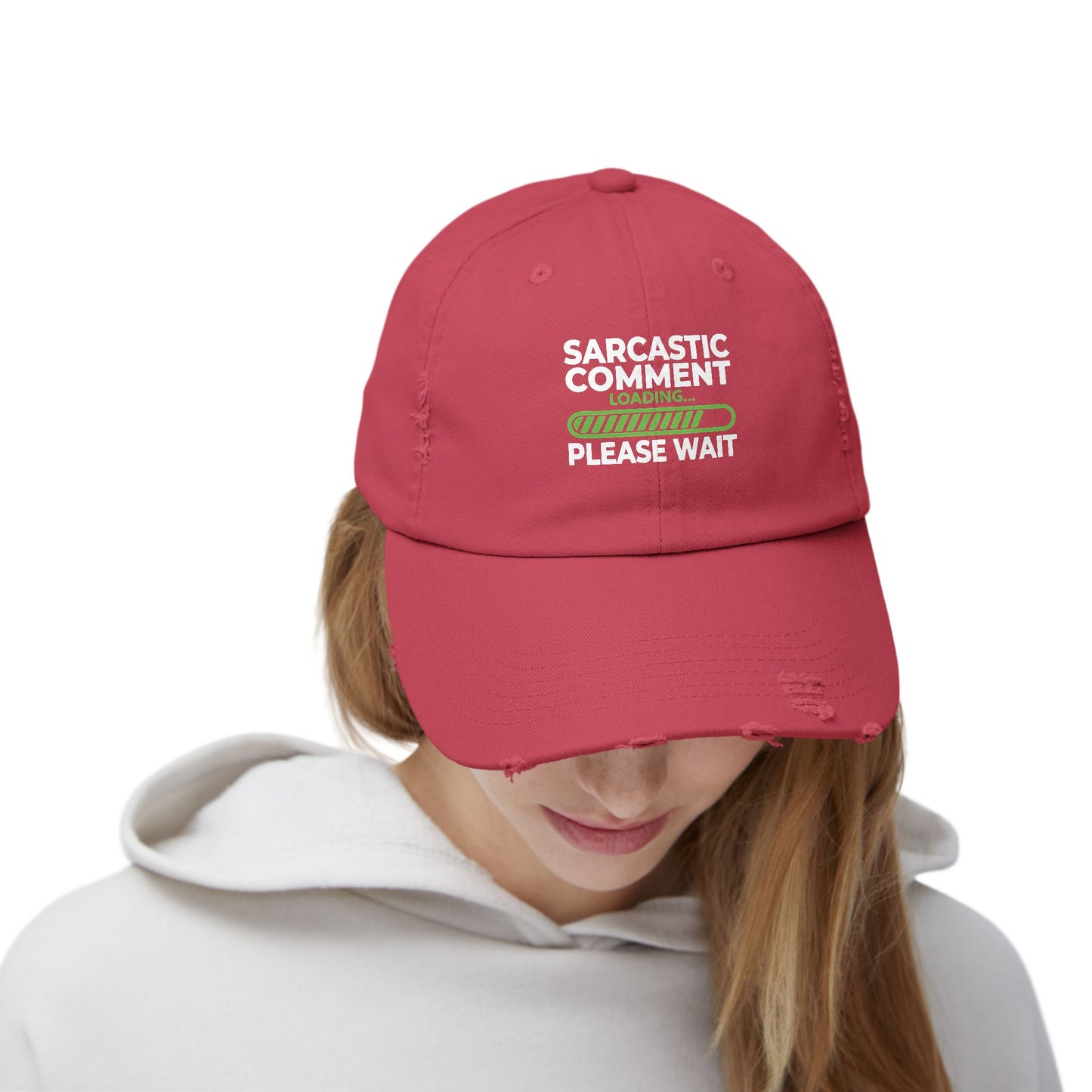 Sarcastic Comment Loading Please Wait Graphic Cap