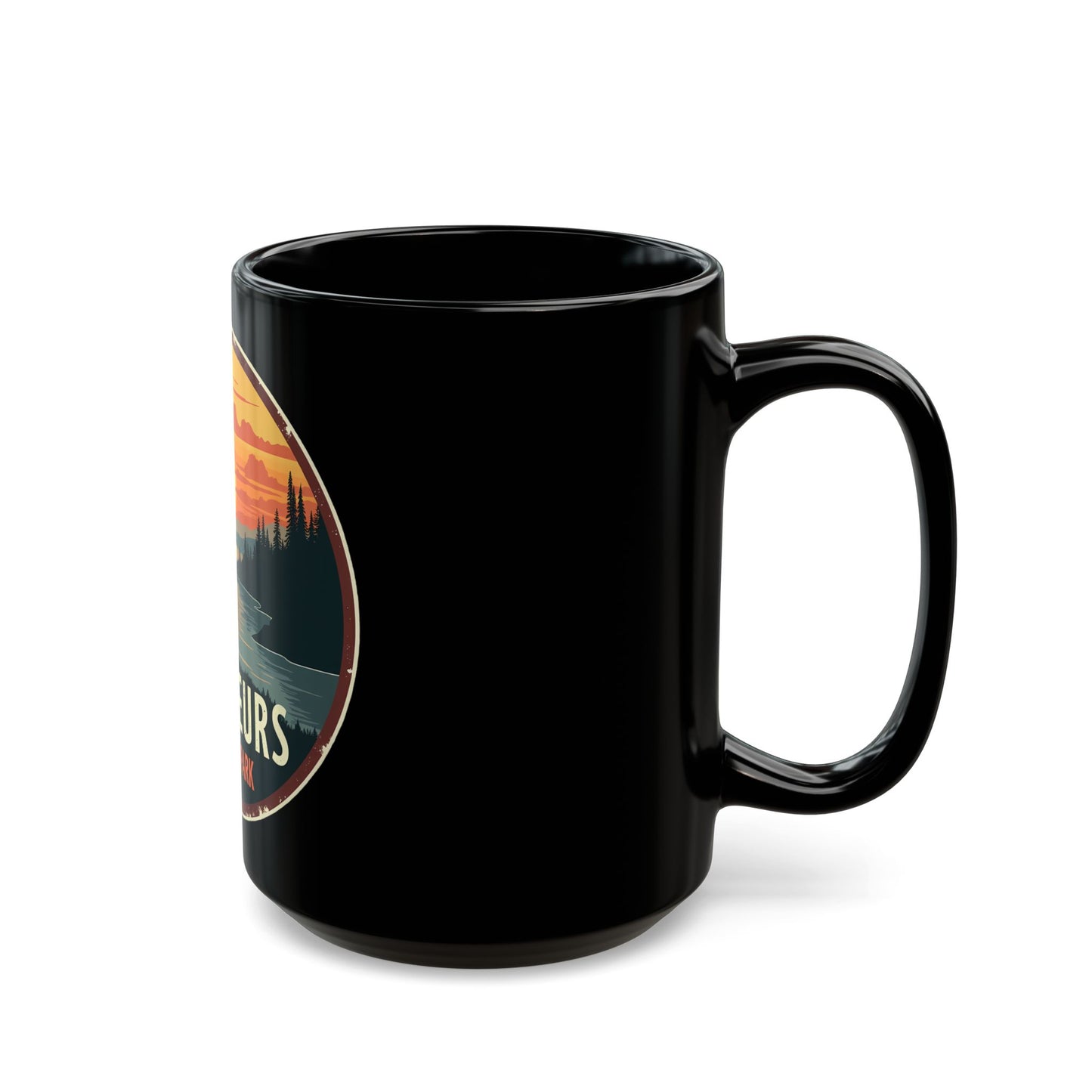 Voyageurs National Park Scenic Sunset with Trees and Lake View Ceramic Mug
