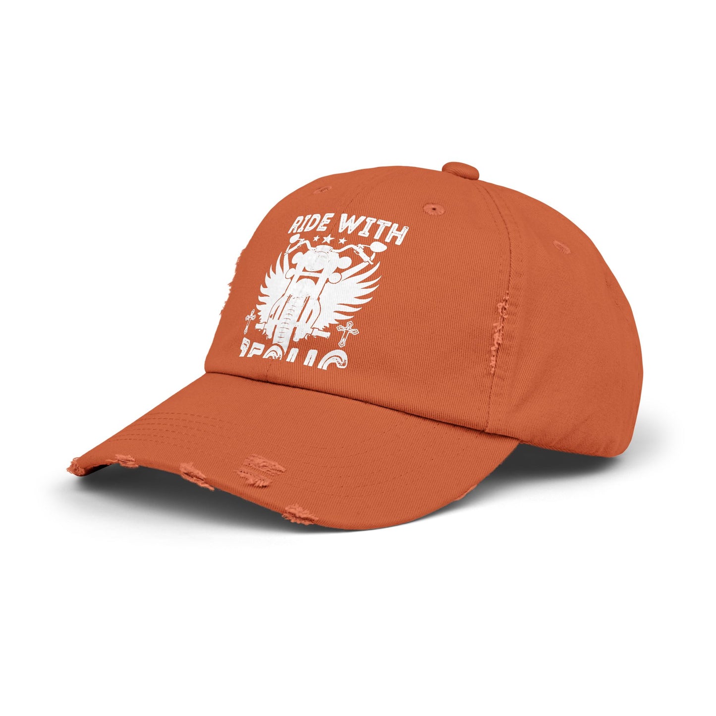 Ride with Jesus Motorcycle Faith Cap