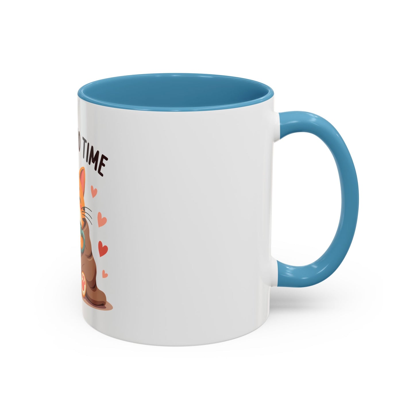 Catpuccino Time (Cat & Capuccino Fans) Coffee Accent Mug