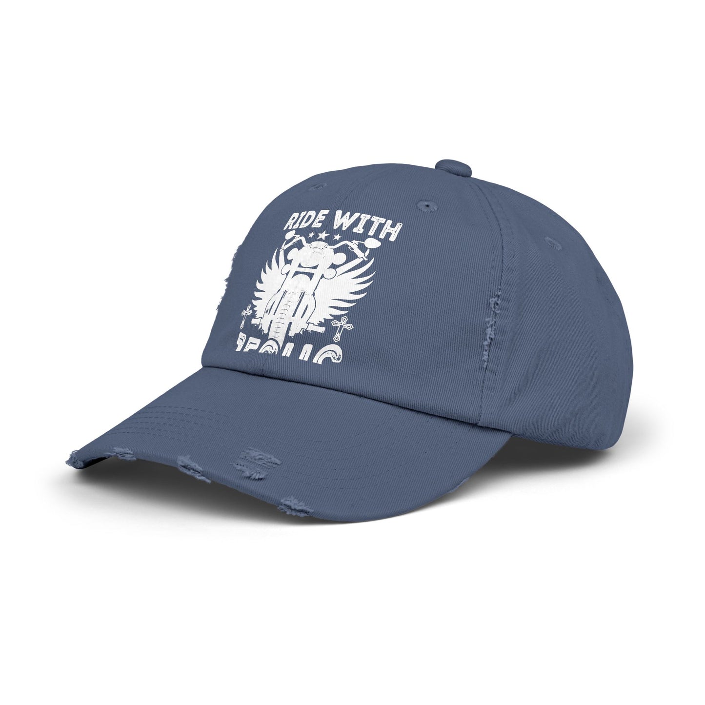 Ride with Jesus Motorcycle Faith Cap