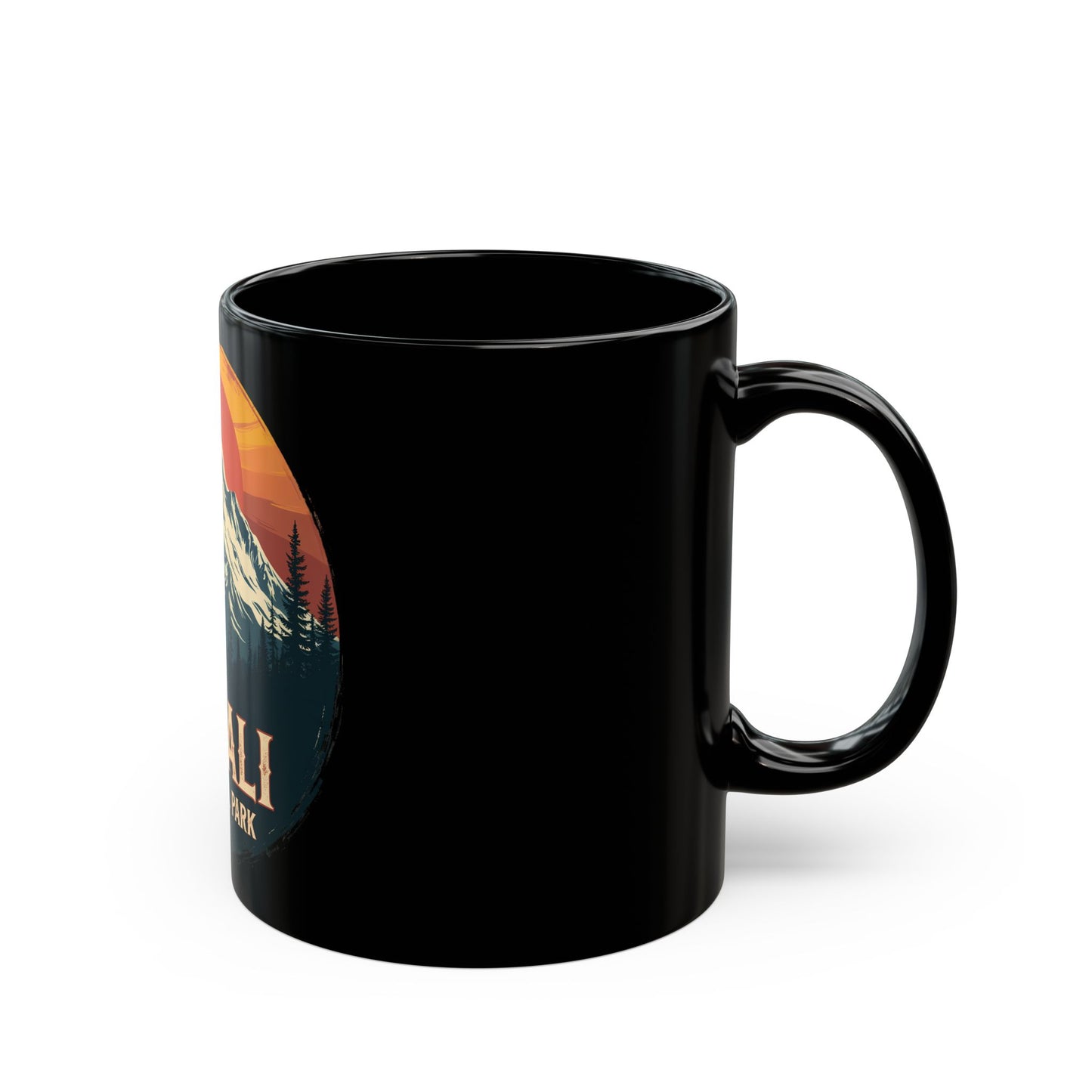 Denali National Park Scenic Sunrise Mountain Landscape Ceramic Mug