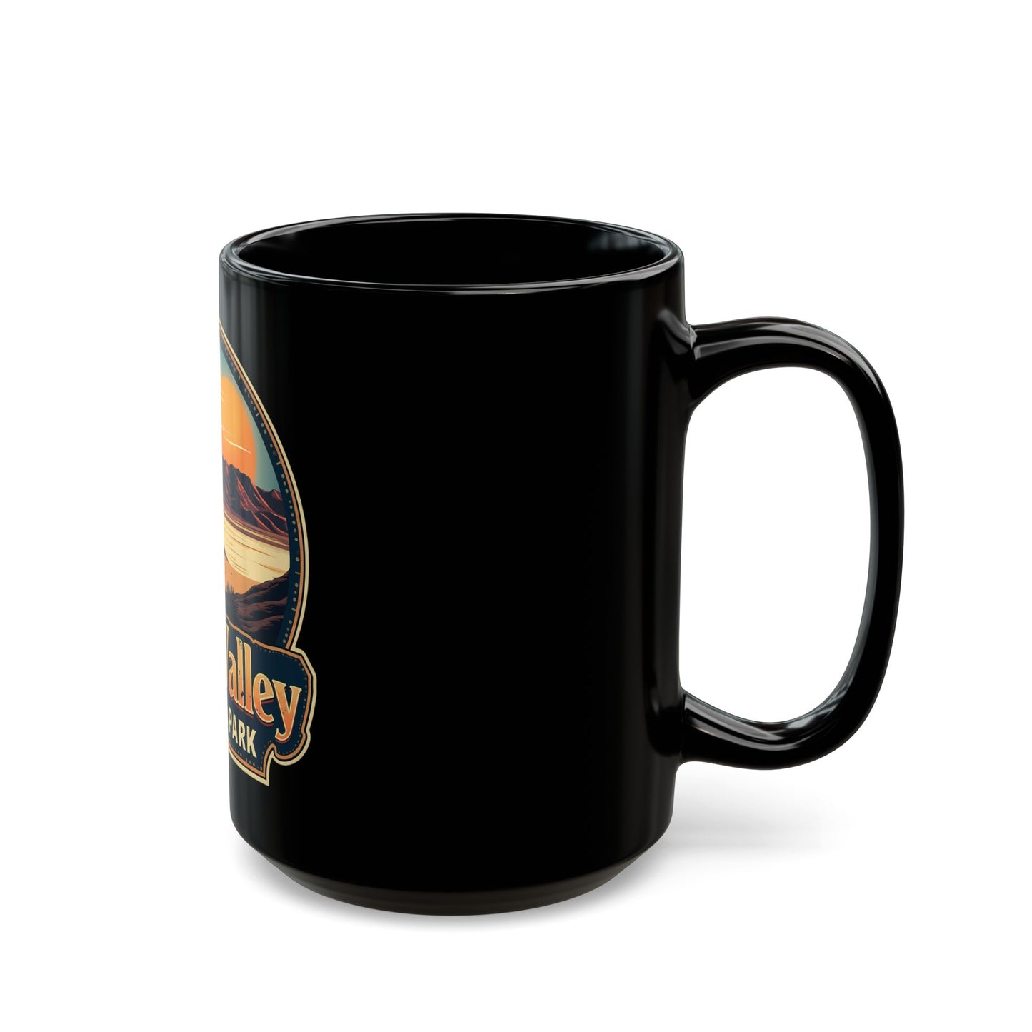 Death Valley National Park Vintage Sunset Landscape Ceramic Mug