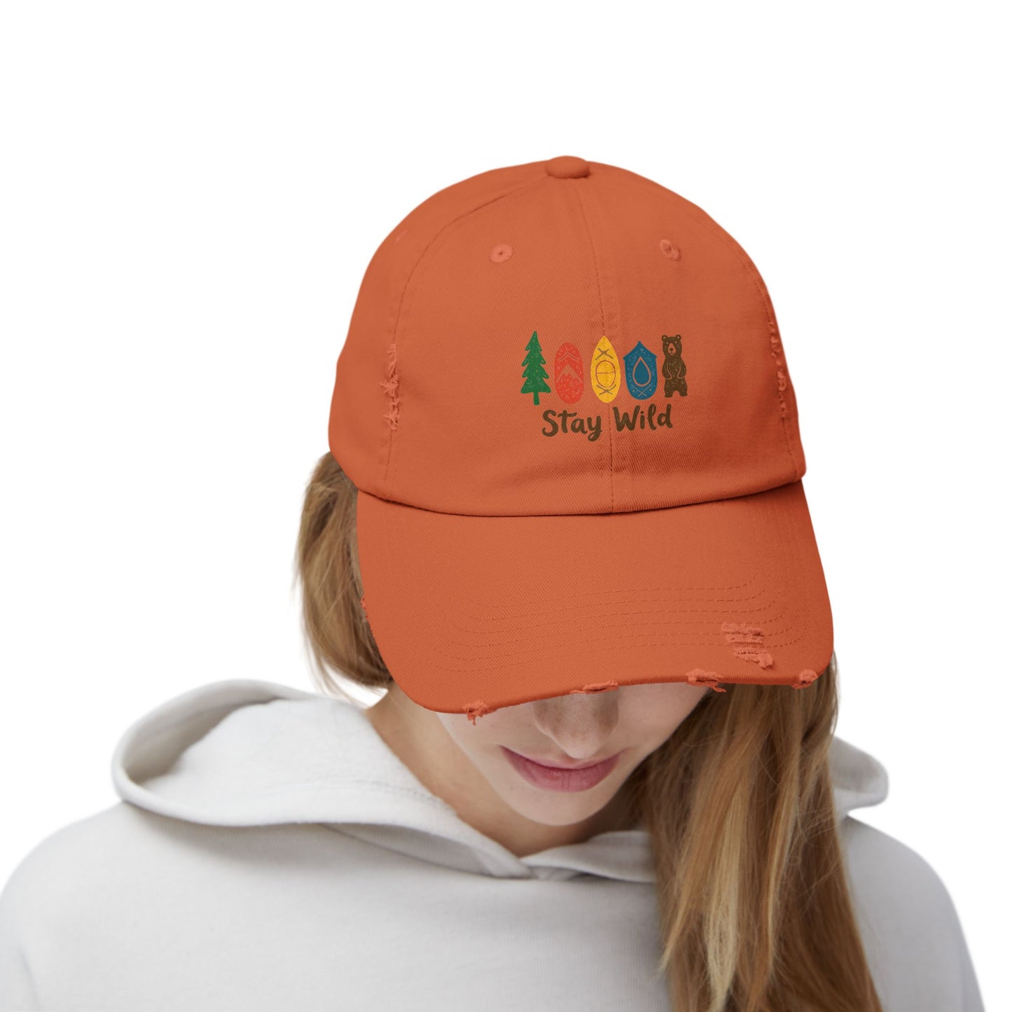 Stay Wild Adventure Nature Lover Design for Outdoor Enthusiasts Cap