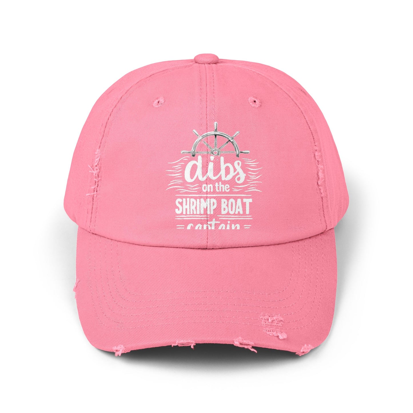 Dibs On The Shrimp Boat Captain Nautical Humor Cap