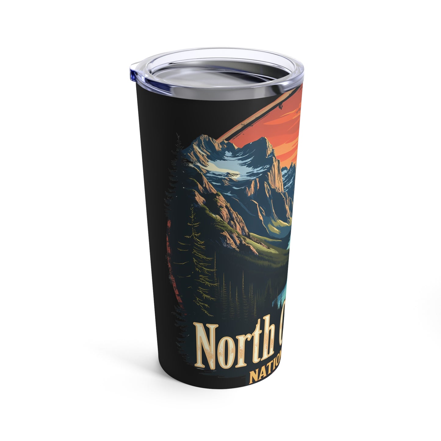 North Cascades National Park Vintage Sunset Wilderness Landscape
