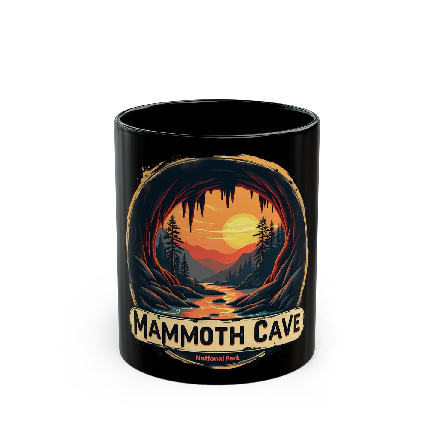 Mammoth Cave National Park Scenic Sunset Adventure Nature Exploration Ceramic Mug
