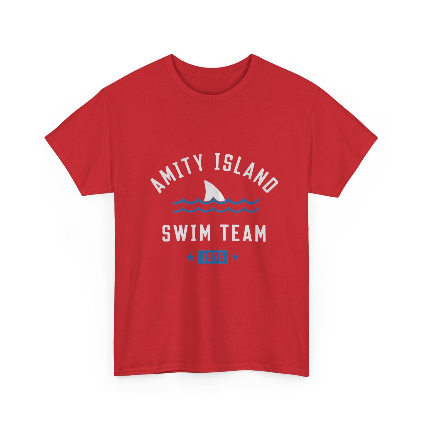 Amity Island Swim Team Unisex Heavy Cotton Tee - Vintage Summer Vibe