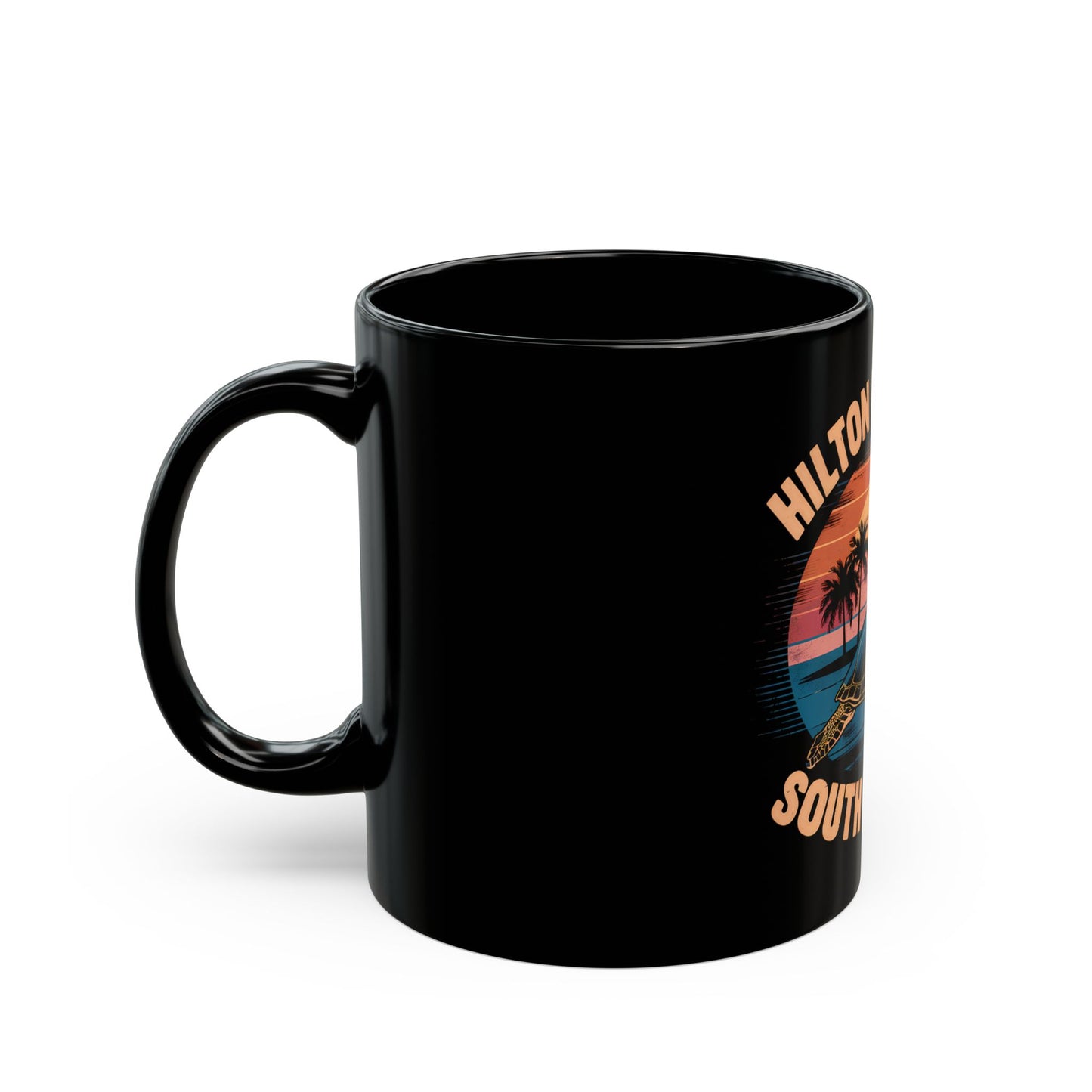 Hilton Head Island South Carolina Sunset Turtle Ceramic Mug