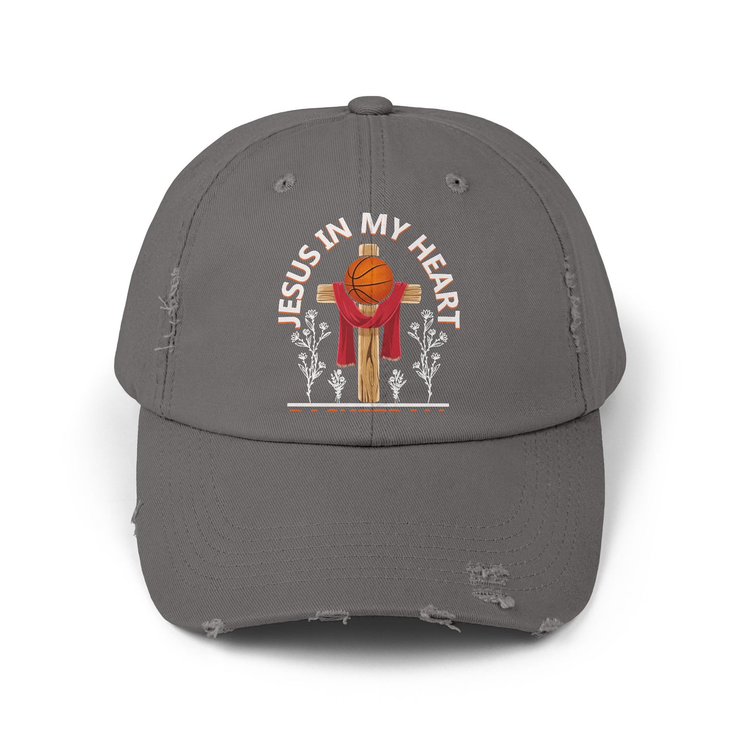 Jesus In My Heart Basketball In My Veins Inspiration Cap