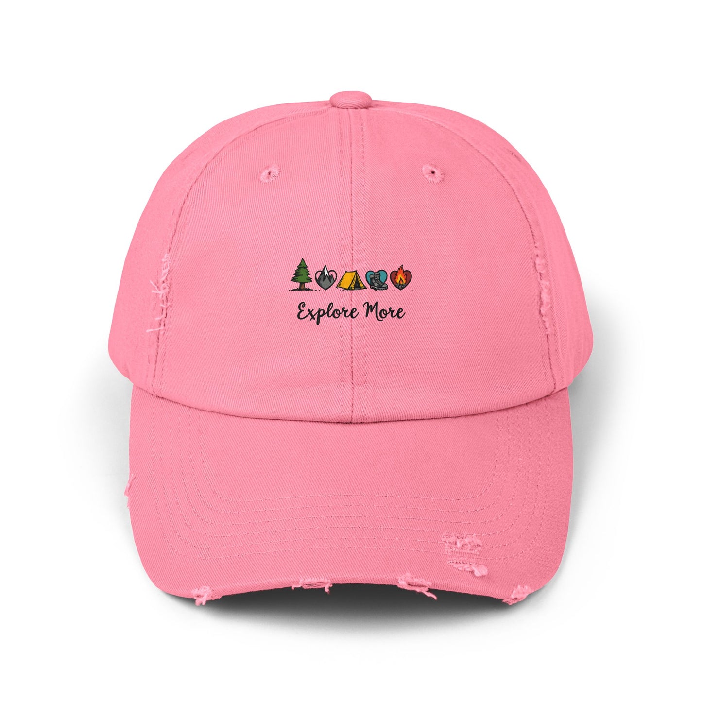 Explore More Camping Adventure Nature Icons Cap