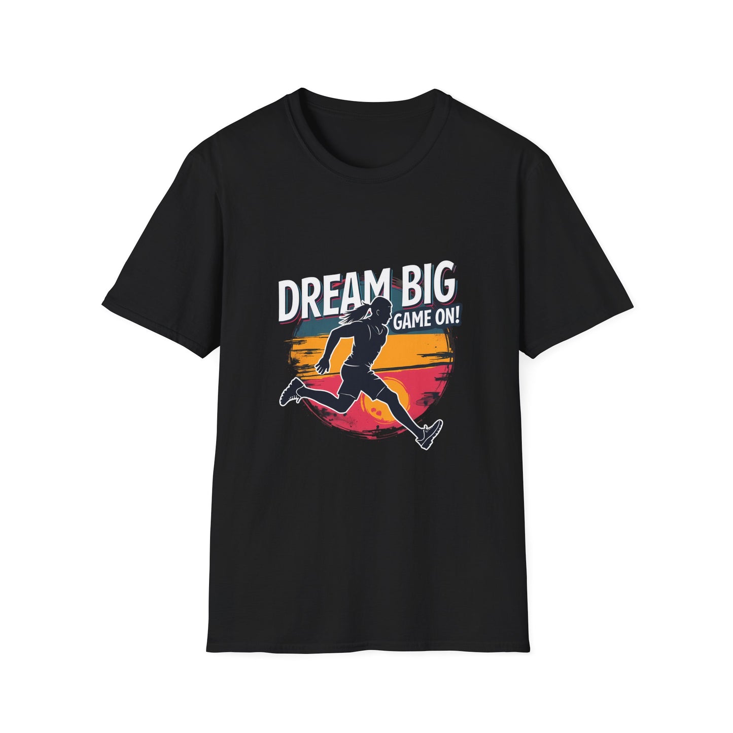 Dream Big Game On Motivational Running Athlete Design for Sports Enthusiasts T-Shirt