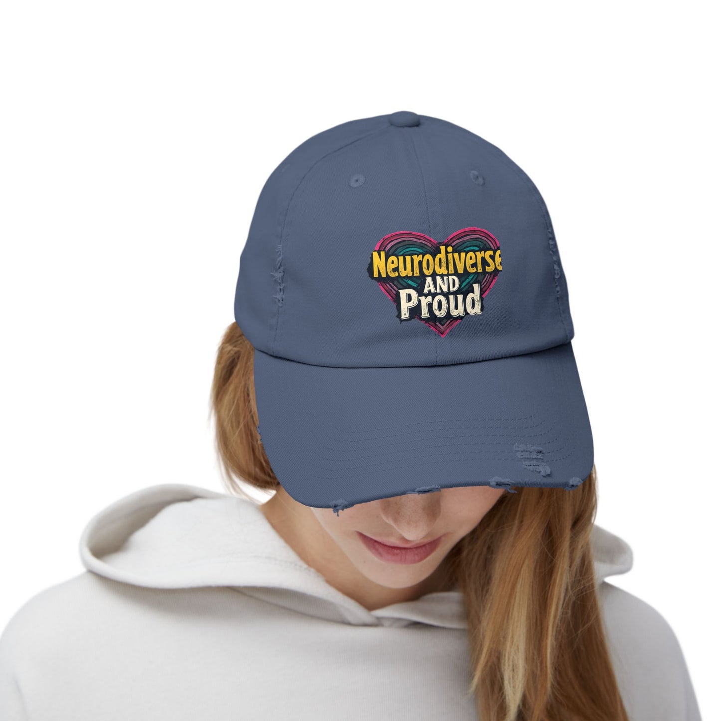 Neurodiverse and Proud Heart Celebration Cap