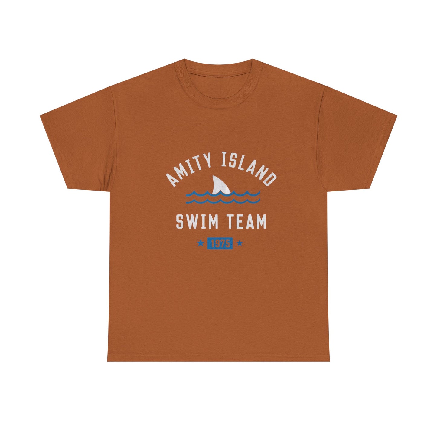 Amity Island Swim Team Unisex Heavy Cotton Tee - Vintage Summer Vibe