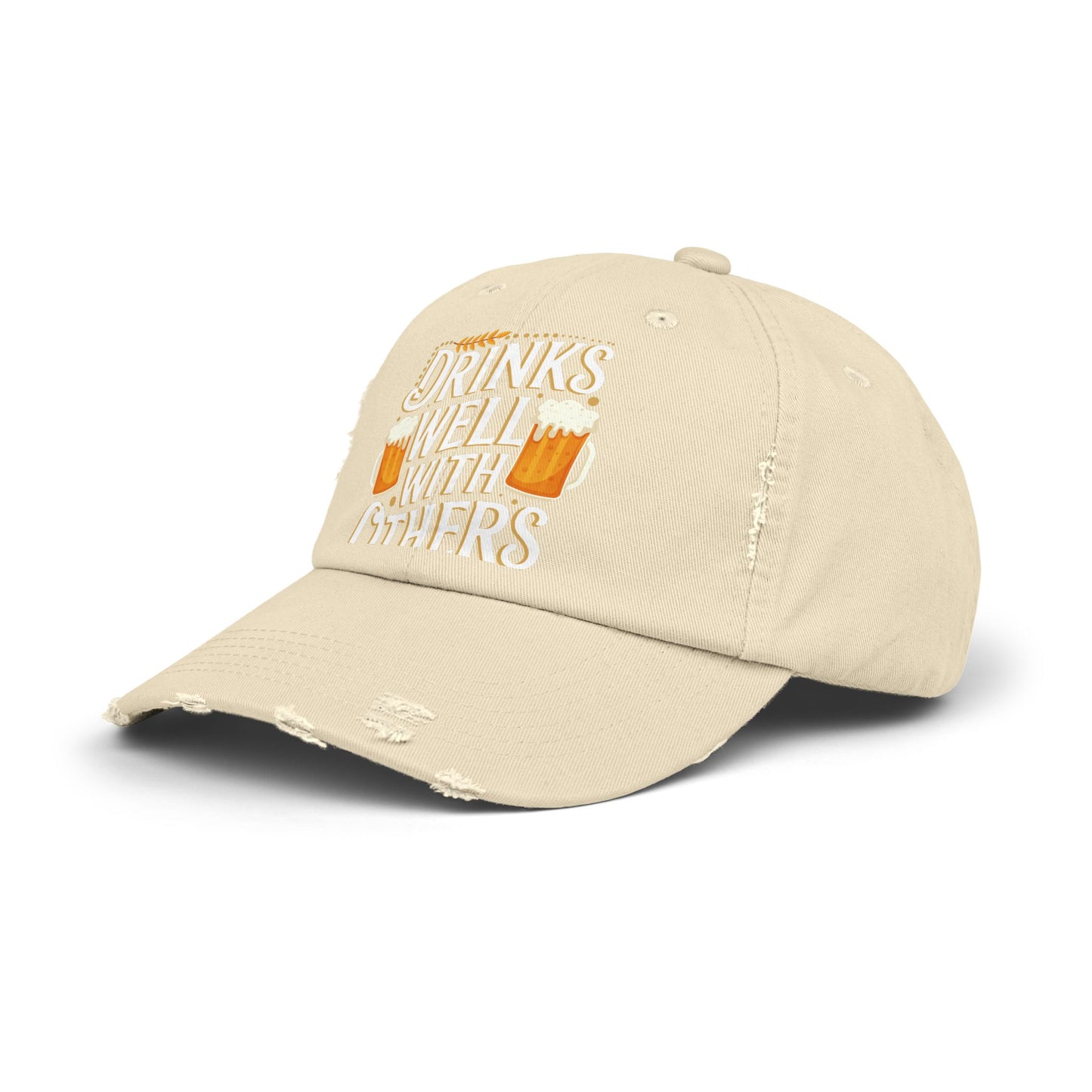 Drinks Well With Others Beer Mug Design Perfect for Beer Lovers Cap