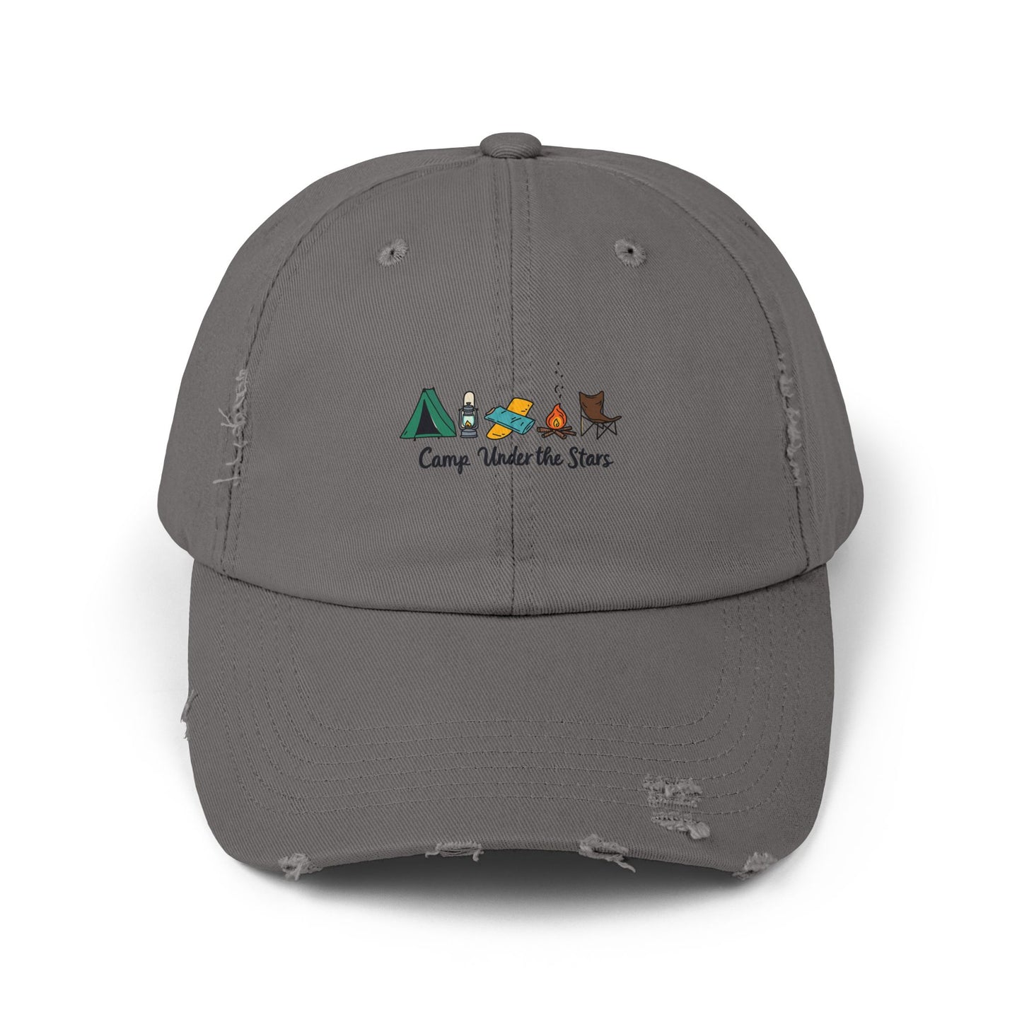 Camp Under The Stars Adventure in Nature for Outdoor Enthusiasts Cap