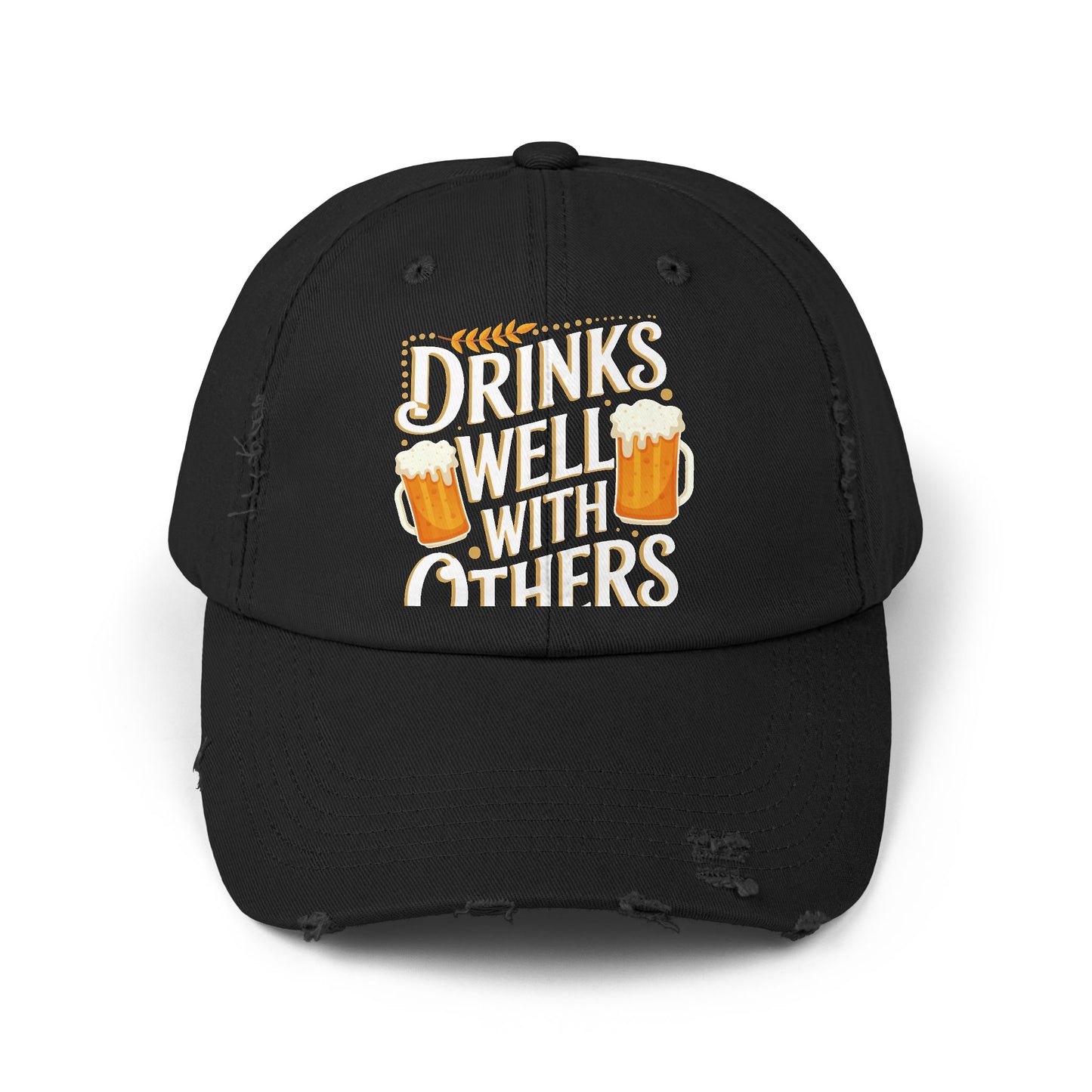 Drinks Well With Others Beer Mug Design Perfect for Beer Lovers Cap