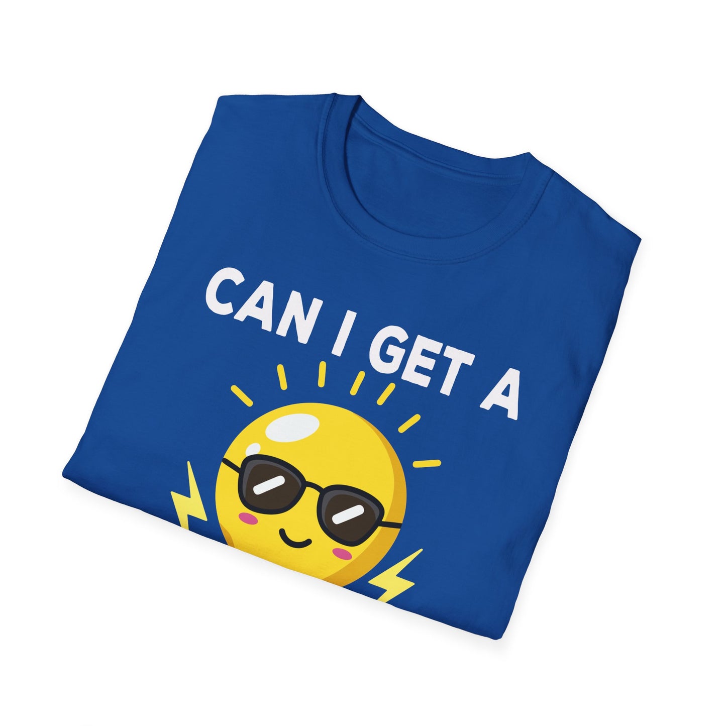 Can I Get A Watt Watt Light Bulb With Sunglasses Fun Design T-Shirt