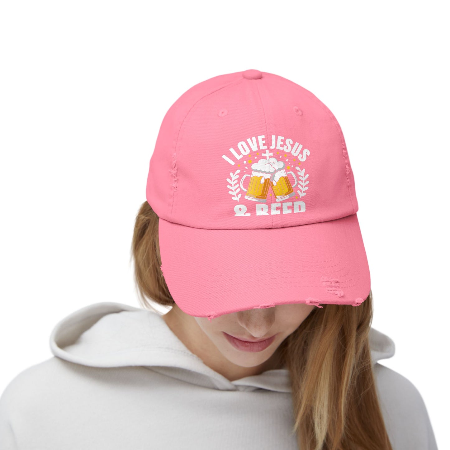 I Love Jesus And Beer Design For Faithful Beer Lovers Cap
