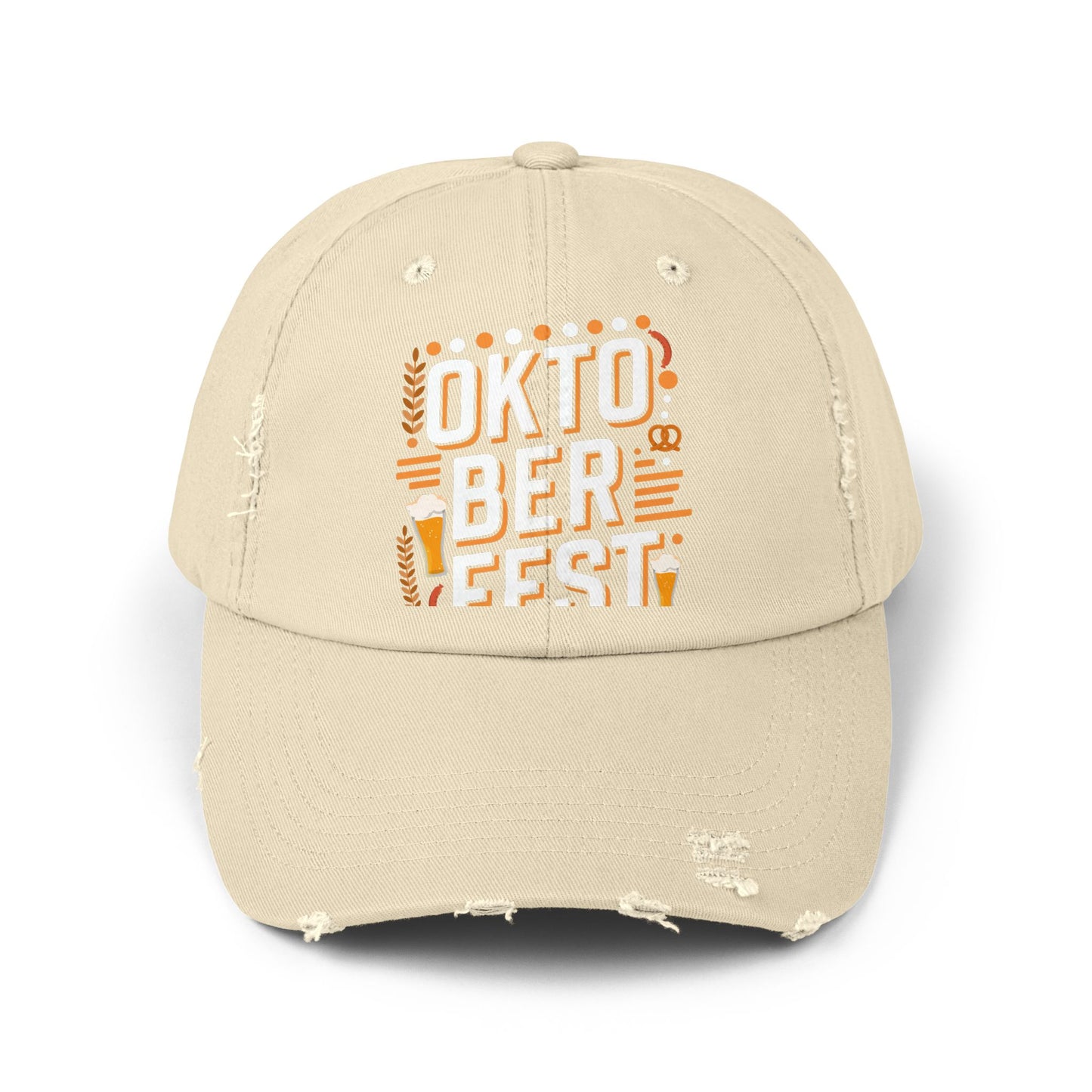 Oktoberfest Celebration Beer Pretzels Sausages Festive Design Cap
