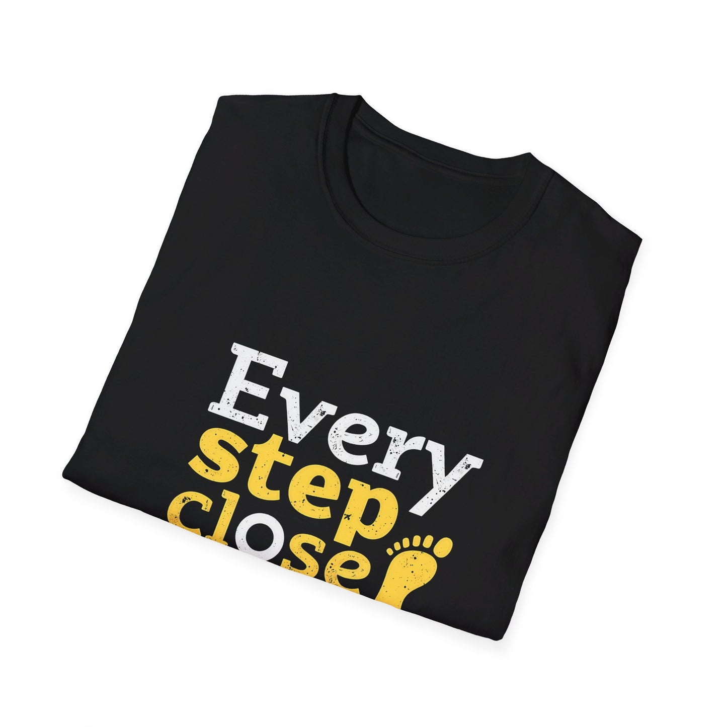 Every Step Close To A Cure Motivational Quote T-Shirt