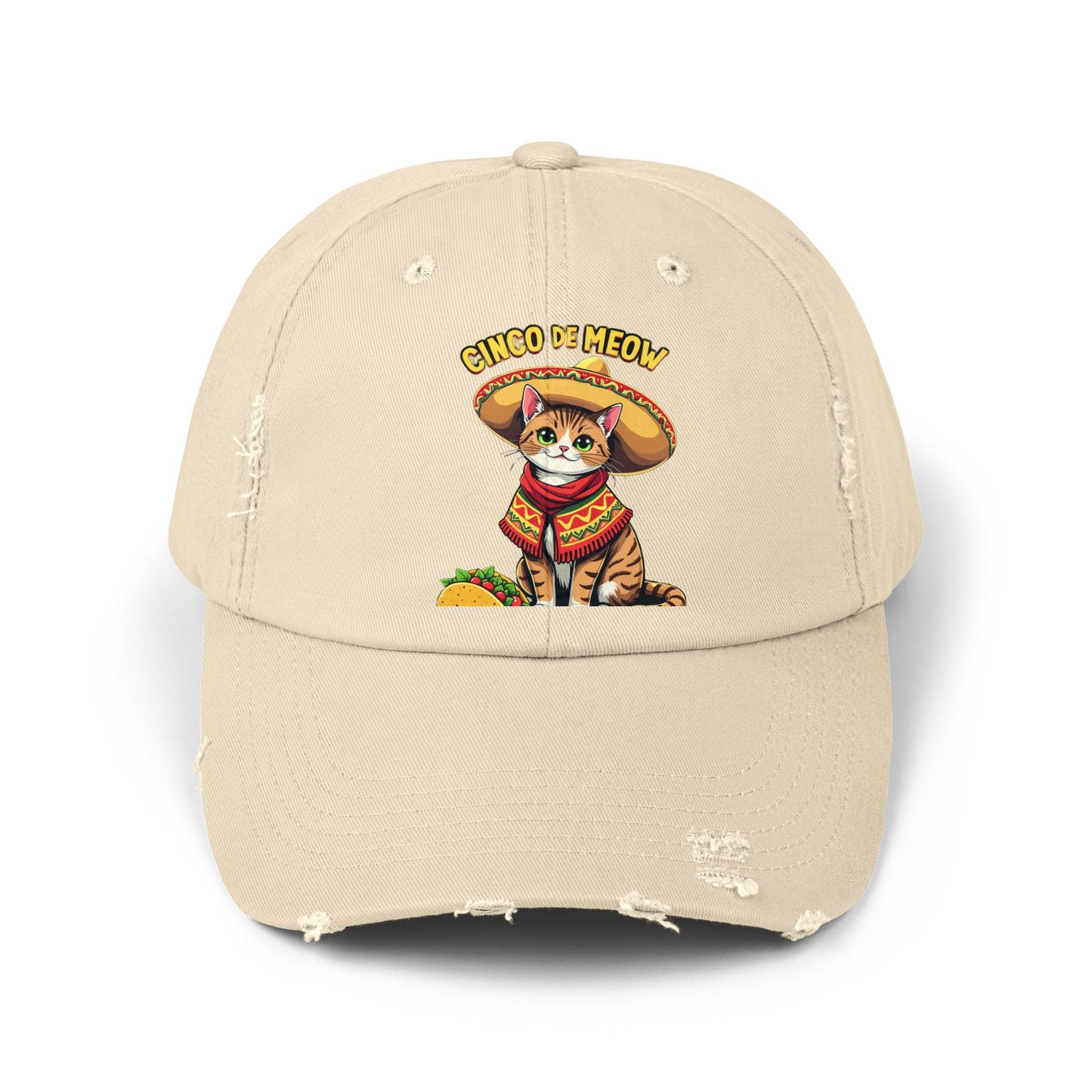 Cinco De Meow Festive Cat Celebration with Sombrero and Taco Cap